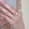 Inspired Trendy Ins Butterfly Adjustable Ring For Women Made From Copper With Eyecatching Design