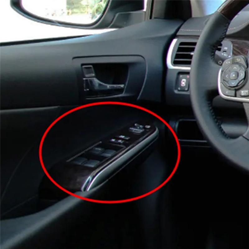 Panelový rámeček spínače stahování levého předního okna auta 74232-06490 7423206490 Pro Toyota Camry 2012-2017 Panelový rámeček loketní opěrky