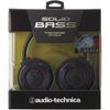 Audio Technica Solid Bass Portable Headphones Heavy Bass Black Red Ath Ws550 Brd Red