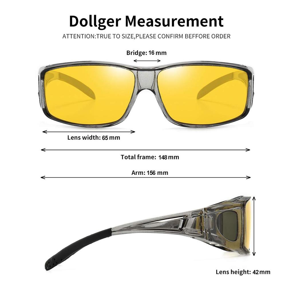 Night Polarized UV 400 for Night Night Night Day and Night and [Dollger] Sunglasses, Lenses, Protection, Ultra-lightweight, Driving, Fishing, Running,
