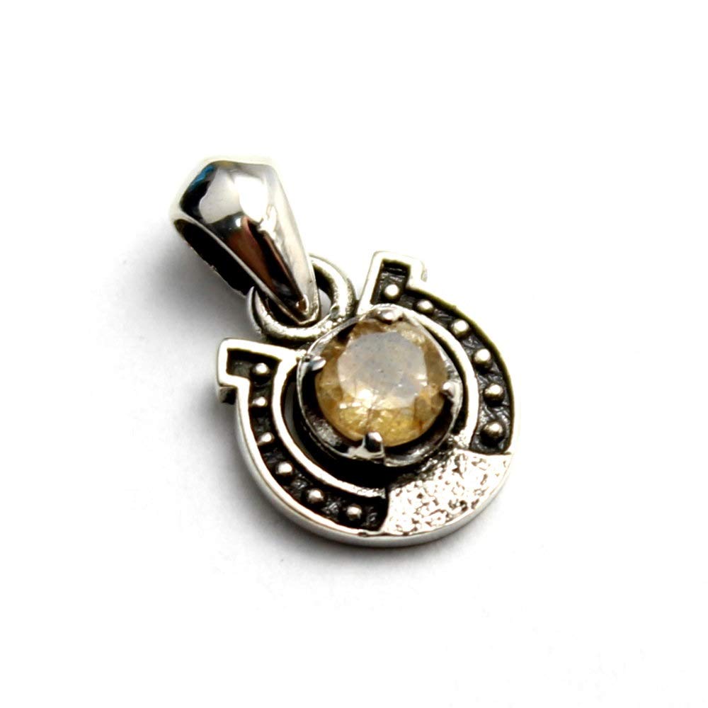 Horseshoe Rutile Quartz Pendant (Good Vibration)