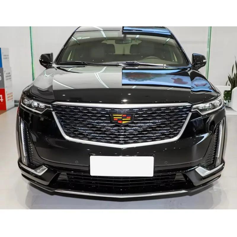 PSKD7 ABS 3D Front Grille Rear Trunk Emblem Fender Badge For Cadillac XT6 Logo Decal Cover Sticker Auto Exterior Accessories