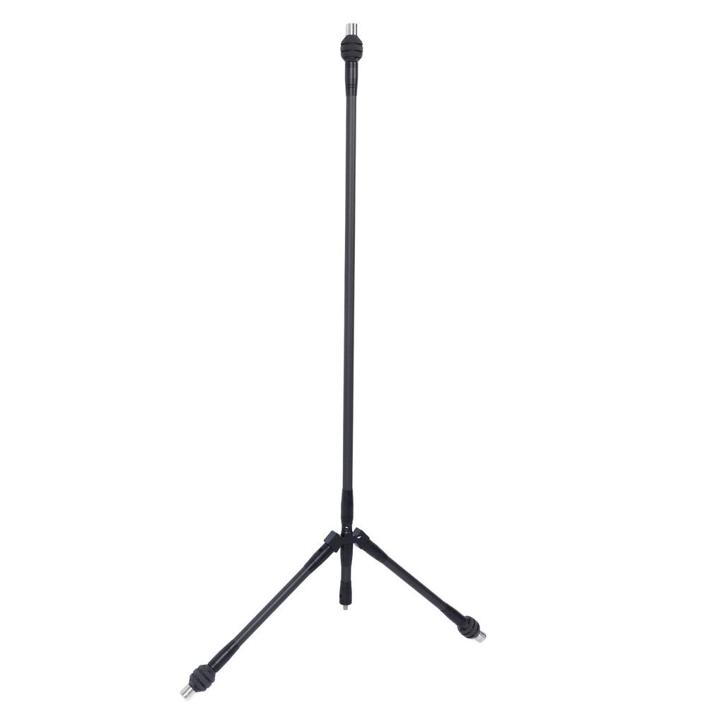 Recurve Bow Stand Holder 28inch Height Lightweight Durable Pure Carbon Archery Bow Stand Holder for Recurve Bow Black