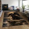 1PC Dark-winged angel on cliff Print Carpet Rug for Living Room Bedroom Sofa Doormat Home Decor Non-slip Floor Mat