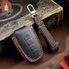 Luxus-Leder-Autoschlüssel-Etui Abdeckung Anhänger Zubehör für Hyundai Tucson Santa Fe Genesis Coupe Sonata Equus Azera Schlüsselanhänger-Halter