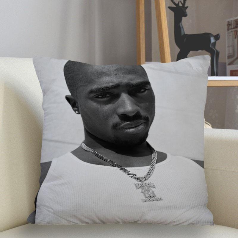 Musife New Custom 2Pac Tupac Pillowcase Sofa Decorative Cushion Cover Pillowcase Home Decor Drop Shipping