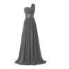 Bridal Wedding Bridesmaid Long Shoulder Banquet Bridesmaid Chiffon Group Dress