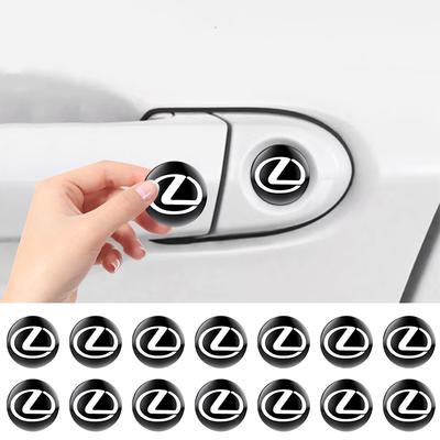 Car Door Keyhole Sticker Auto Lock Decoration Protection Decal For F-SPORT ES RX NX LS UX LM LX GX LC RZ IS CT GS RC HS