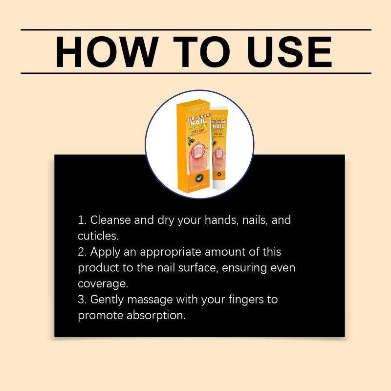 Bee Venom Nail Care Solution Cuticle Cream Promotes Strong Healthy Nails Perfect for Frequent Nail Polish Users