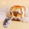 Small Pet Bed Cute Soft Plush Sleeping Plush Hamster Cage Accessories Sleeping Bed For Home Indoor Outdoor For Chinchilla Mice
