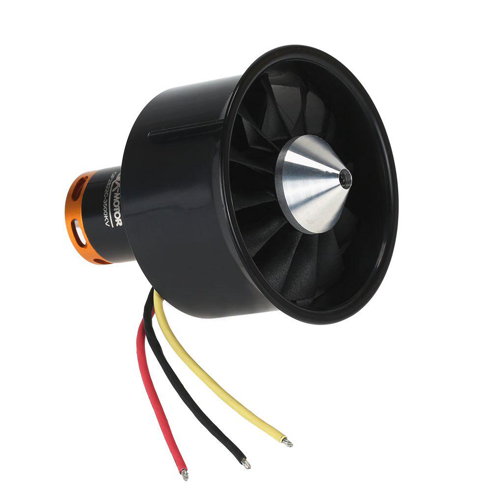 1 Set 64mm EDF Set 2822 3500KV Motor with 12 Blades Ducted Fan for RC Airplane