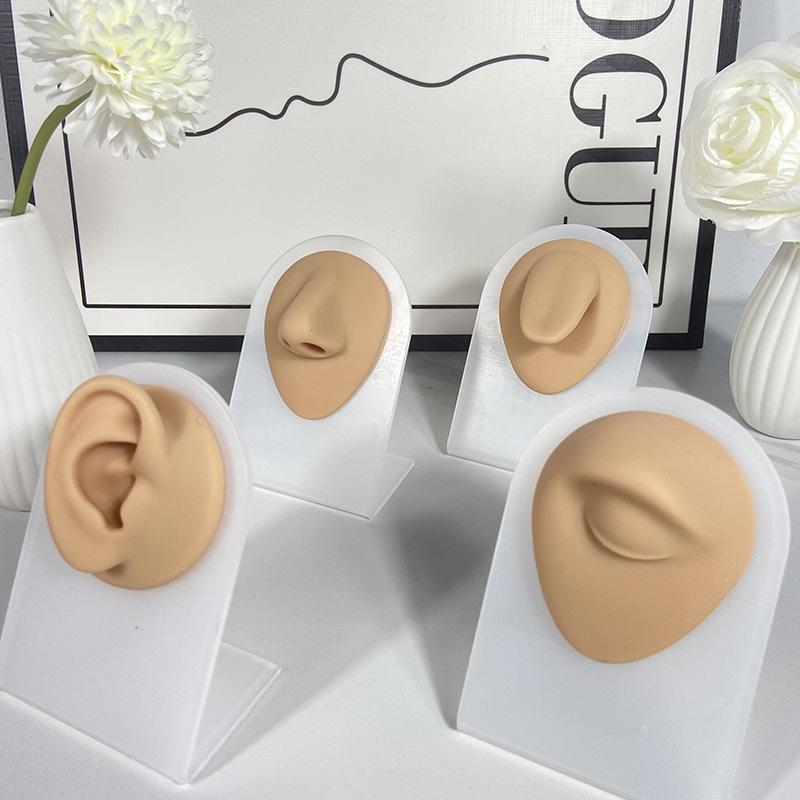Silicone Ear Model for Piercing Jewelry Display
