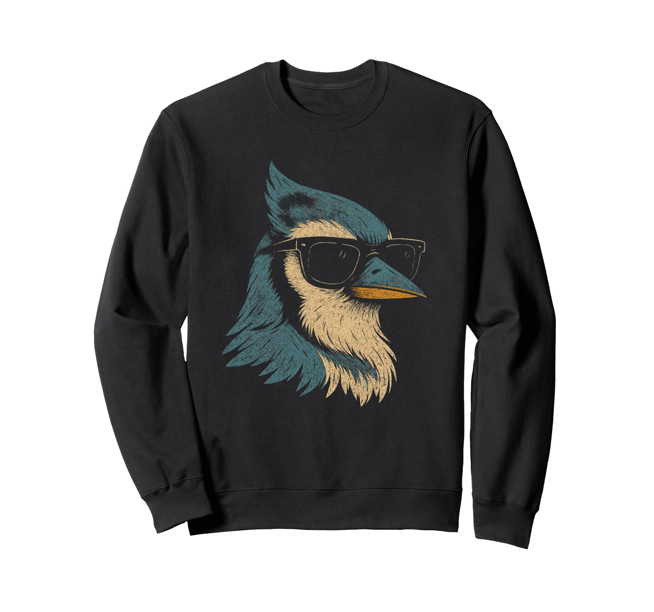 

Cool Blue Jay sunglasses, retro vintage, bird watching, nature, sweatshirt