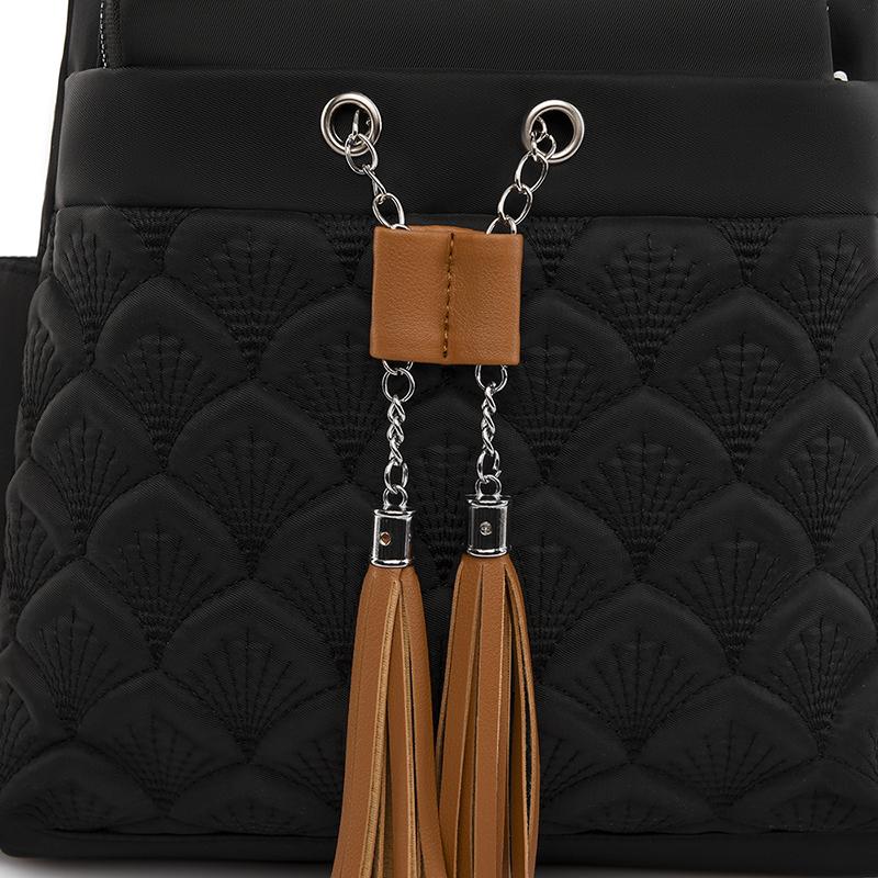 Dámský látkový batoh Oxford Látkový batoh Fashion Tassel Travel Backpack