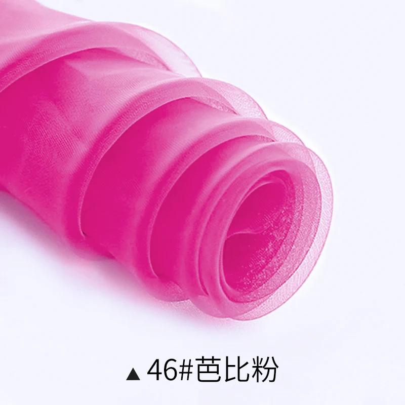 1m/2m/5m Soft Organza Mesh Fabric Making Wedding Dresses Curtain Scene Decoration Handmake DIY Sewing Fabrics TJ0031