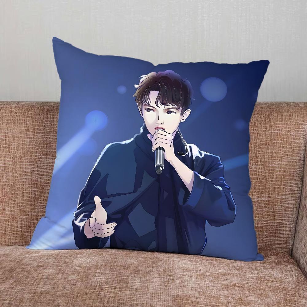 D-Dimash K-Kudaibergen Singer Pillow Case For Home Bedroom Car Office Decoration Living Room Sofa Cushion Cover Suitable