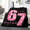 Sixty Seven Stars Lightweight Customizable Blanket Personalized Name Warmthful Decor Perfect For Sofa Couch Office Bed Picnics Ideal For All Seasons