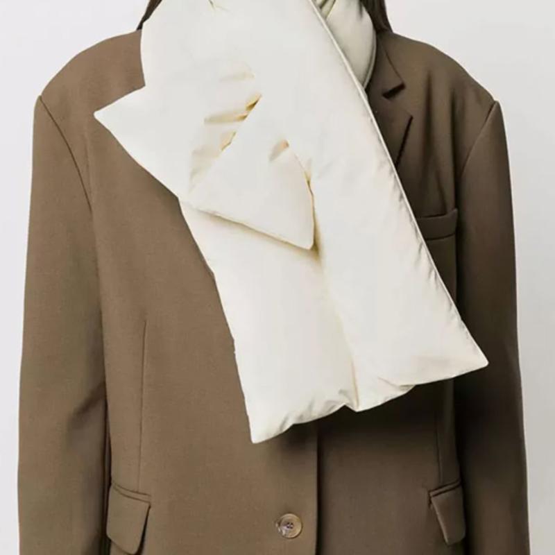 LOOKING4U The Cap Lightweight Pastel Padding Muffler C3 Gray