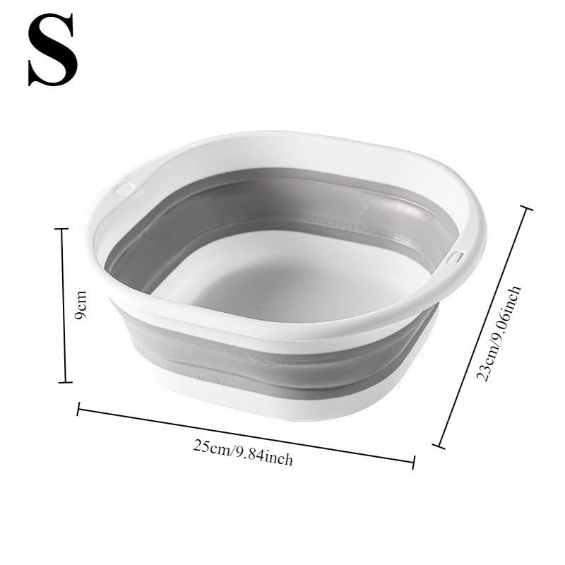 

1 шт. Складной умывальник Ведра для стирки - Компактные пластиковые контейнеры для хранения для посуды, стирки, дома на колесах и путешествий на открытом воздухе