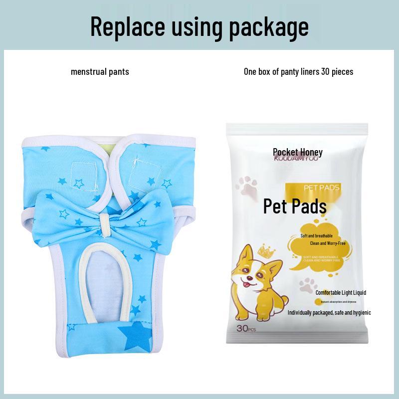 Female Dog Sanitary Belly Band - Menstrual Care Underwear for Puppies