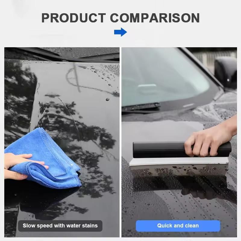 Car Flexible Soft Silicone Wiper Window Cleaning Glass Scraper Silicone Handy Squeegee Auto Blade Clean Scraping Film Scraper