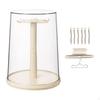 Display Case for Figure Clothes Doll Storage Box Rotatable Stand Showcase Keychains