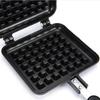 Long Handle Waffle Baking Mold Square Toast Frying Pan Waffle Maker Machine  Kitchen Cookware