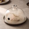 Borosilicate Glass Cloche with Hole Heat-Resistant Smoke-Infusing Dome