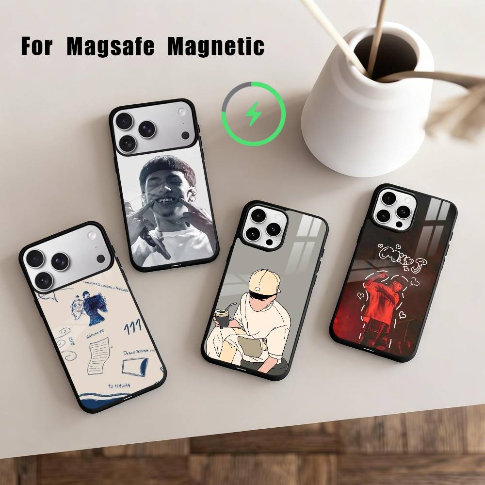 R-Rapper S-Singer M-Milo J Phone Case For iPhone 17,16,15,14,13,12,Plus,Pro,Max for Magsafe Magnetic Wireless Charging