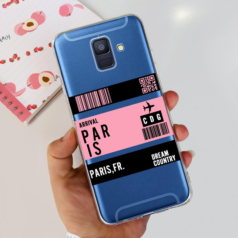 Coques For Samsung Galaxy A6 2018 phone back case SM-A600 A600F for samsung A6 plus 2018 A605 A605F A6+ Fundas protective Cover