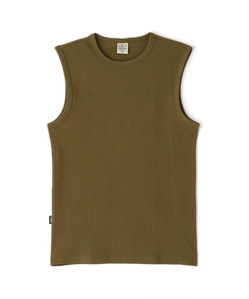 AVIREX DAILY NO SLEEVE SHIRT Men's M 310 Olive 783-4935001