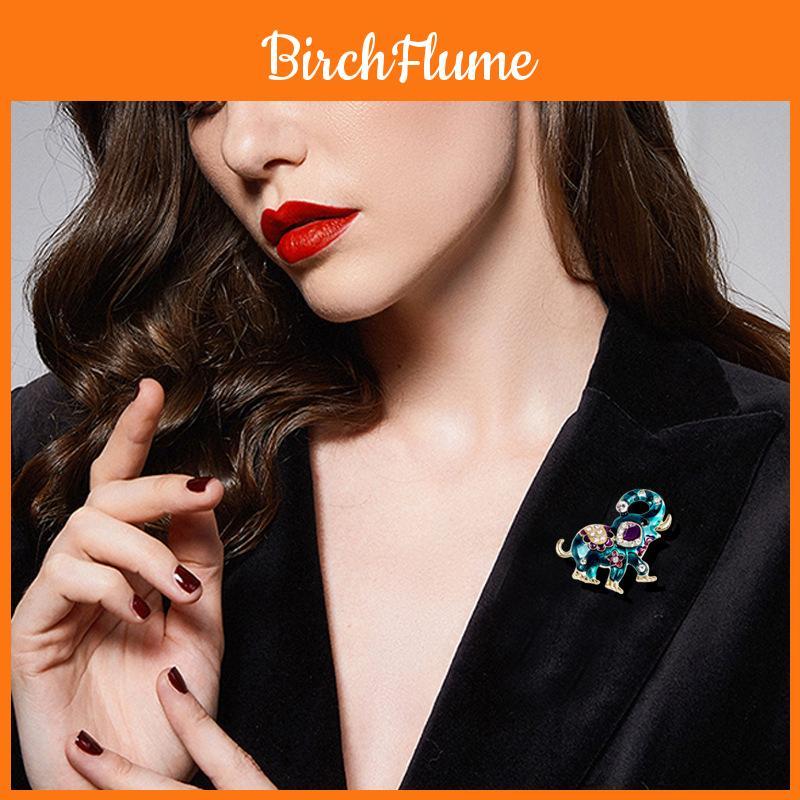 Ethnic Style Animal Brooch Pin With Rhinestones For Women Fashion Accessories