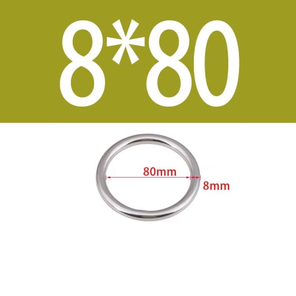 M4 M8 Yoga Hanging Rings Anti Corrosion O Rings Load Bearing Stainless Steel Rings Yoga Training