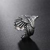 New Retro Trend Jewelry Steel Color Eagle Ring Flying Eagle Ring