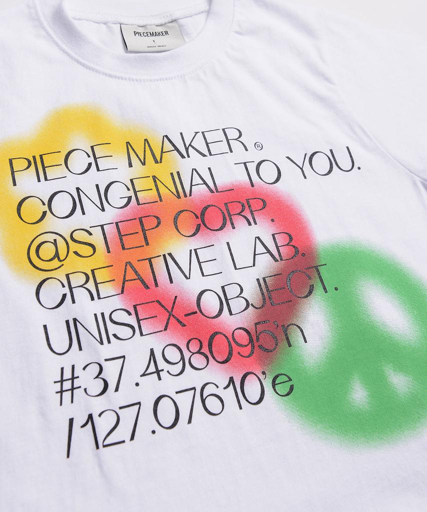 PEACE MAKER Piece Love Peace Crop Tee (White)