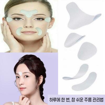 Arumari Grow Wrinkle Patch Wrinkle Repair Between Forehead Eyes Nasolabial Chin Wrinkles High Elasticity 3 Types 63 Sheets, 1 Set, 63 Pieces