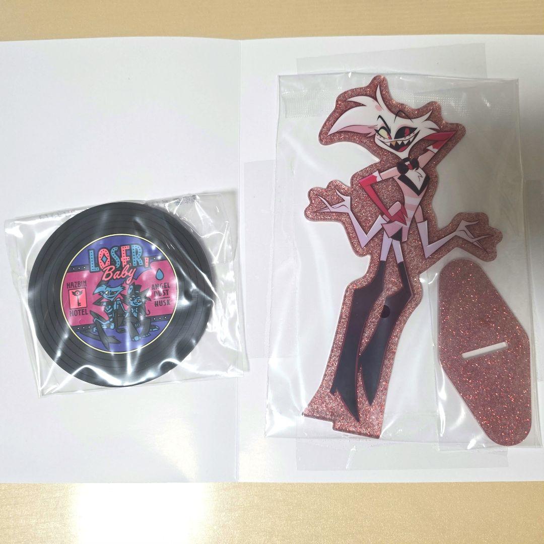 Ichiban Kuji Hazbin Hotel Acrylic Stand + Record-style Rubber Coaster
