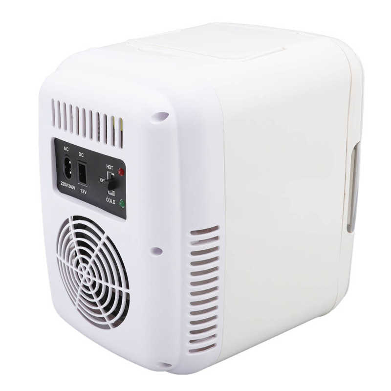4L Large Capacity Portable Car Refrigerator Small Size Food Grade Liner Cooler Warmer Mini Fridge for Dormitory Home Office