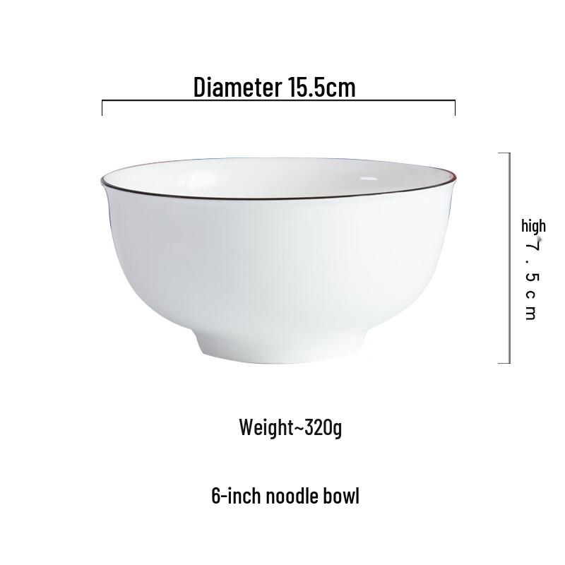 ZISIZ Europäisches Keramik Nudelschüssel Set