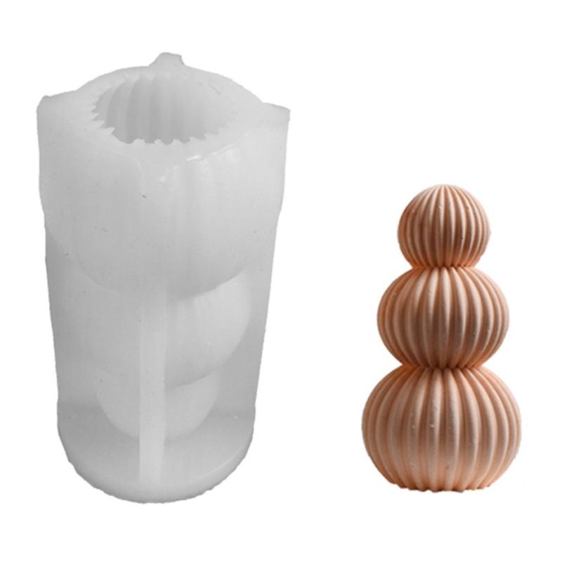 Geometrics Sphere Candle Making Mould Heat Resistant Silicone for Artistics Candle and Decoration
