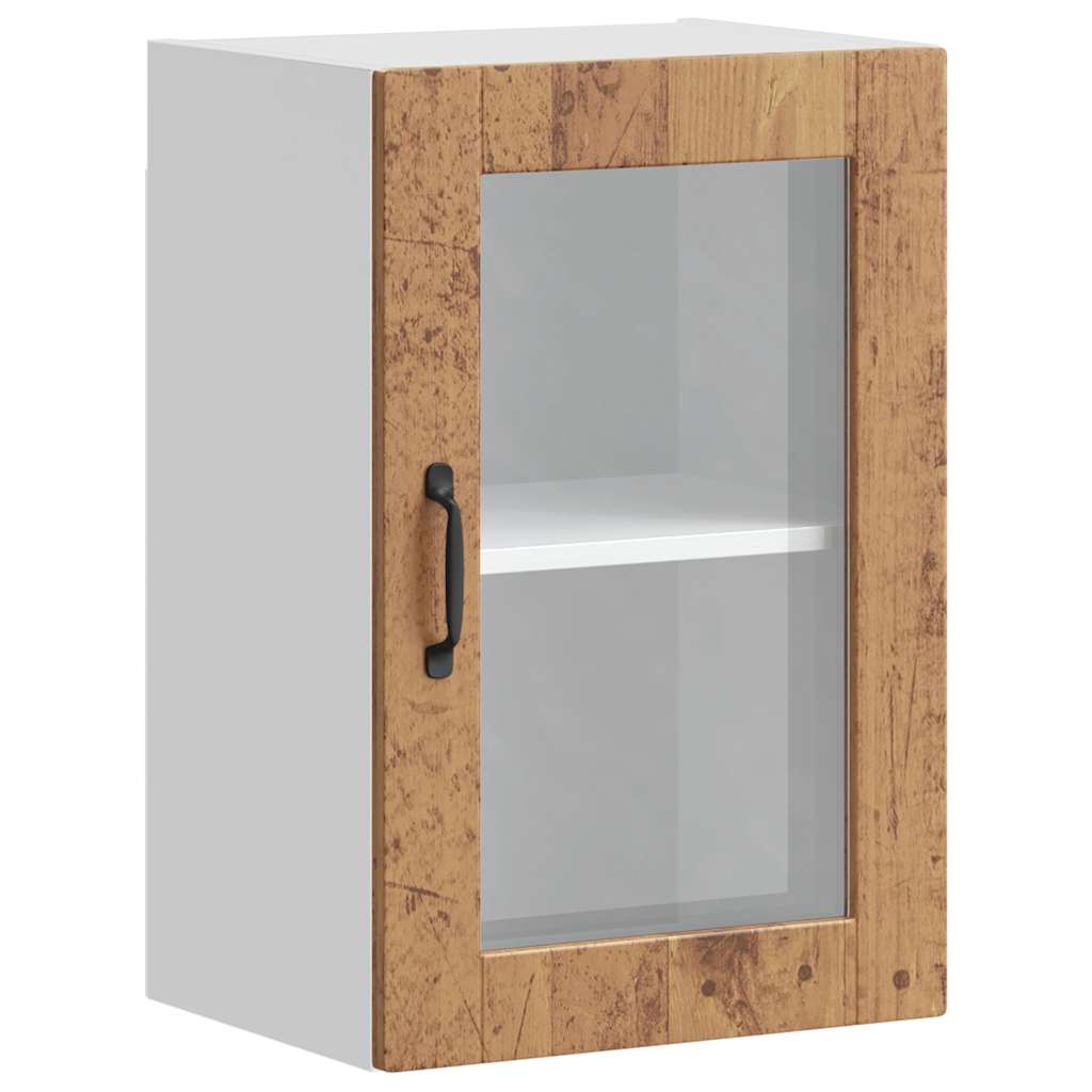 Vidaxl Kitchen Wall Cabinet with Glass Doors, Porto