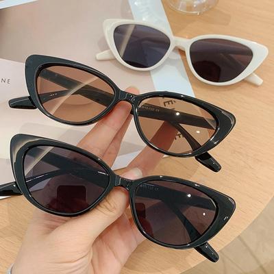 Neue Vintage Damen Katzenauge Sonnenbrille Dame Retro Mode Sonnenbrillen Luxus Designer Ozean Linsen Sommer Brillen für Damen