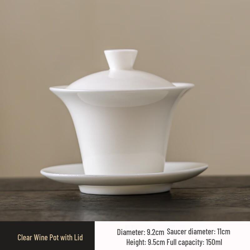 Insulated Ceramic Gaiwan Tea Cup