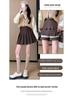 Wool Pocket Pleated Skirt for Women - High Waist, Thick, Retro, Short Skirt for Autumn & Winter