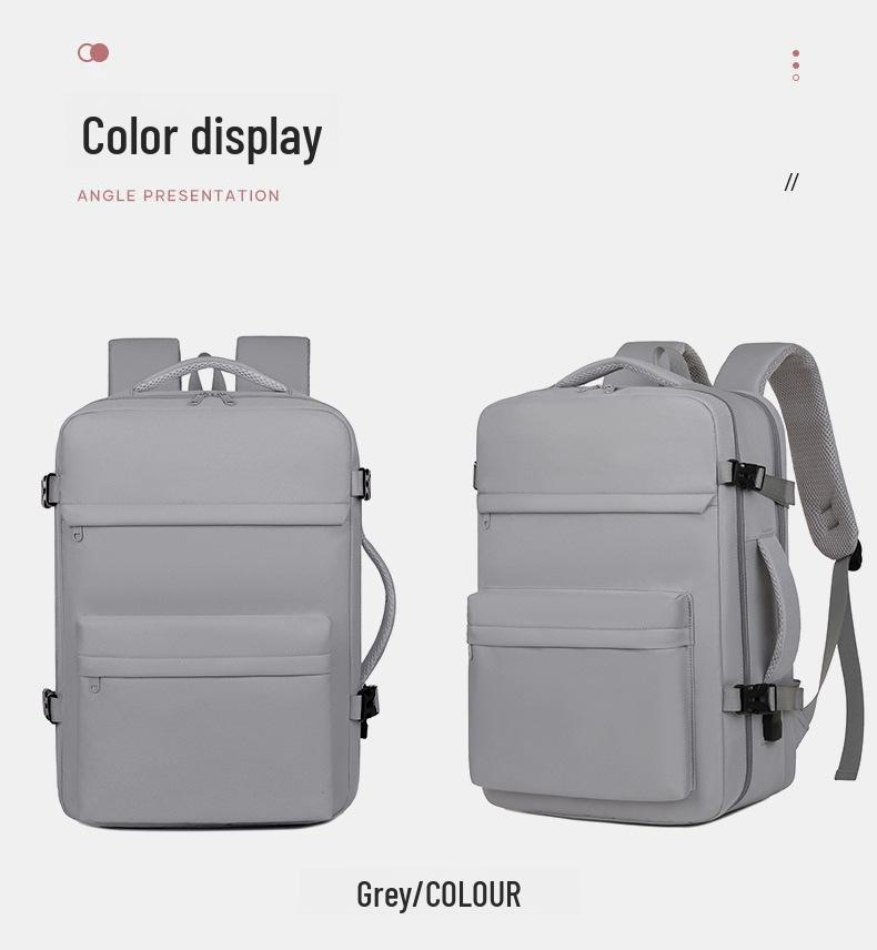 Versatile Large Capacity Travel Backpack & Trolley Bag - Perfect for Business, Commuting, and Laptop Storage