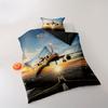 Airplane Themed Duvet Cover No Filling 3PCS Ariplane Bedding Sets Queen Size Realistic Visual Style For Dormitory Room Decor