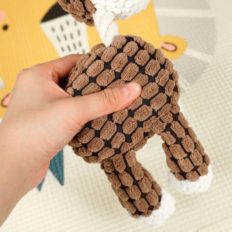 Pet Dog Cotton Rope Teething Resistant Bite Cat Toy Plush Sound Interactive Cat Toy Dog Supplies