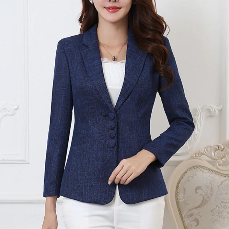 Fashion Women Blazers Jackets Work Office Lady Suit Slim Single Breasted Business Female Blazer Coats Formal Veste Femme