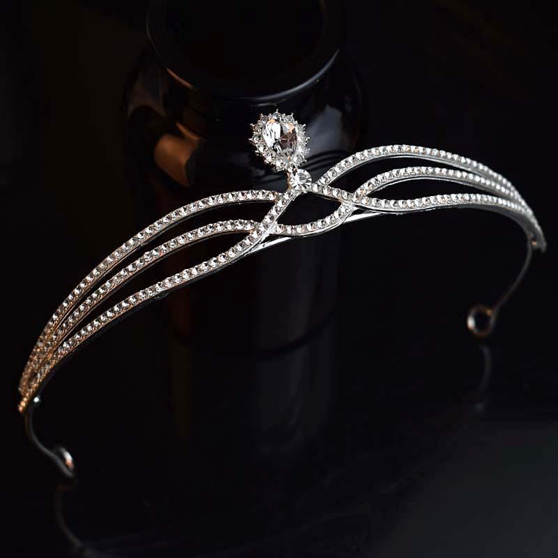 Simple Temperament Fugitive Princess Crown  Birthday Catwalk  Awards  Hair Accessories  Fashionable and Versatile Accessories