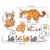 Funny Pet Cat Car Sticker Cat Scratch Car Decal Cute Lazy Cats Humor Bumper Decal Self-Adhesive Car Decoration Cat Theme Sticker